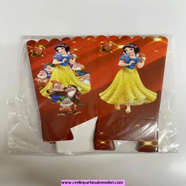 Pamuk Prenses Temalı Popcorn Kutusu